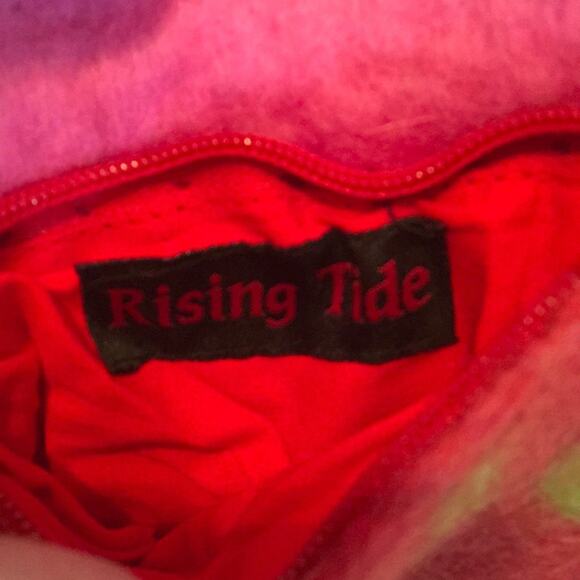 ***MARKDOWN** RISING TIDE VEGAN SHOULDER BAG WOOL LINED  Zips - Picture 6 of 8